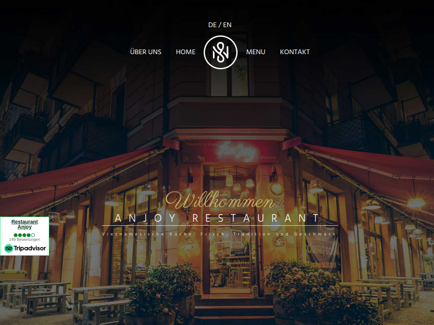 Website-Screenshot von Anjoy