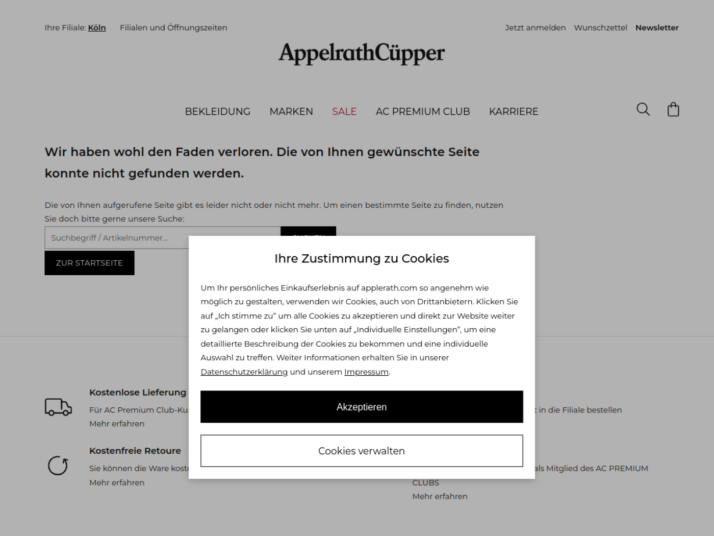 Website-Screenshot von Appelrath-Cüpper