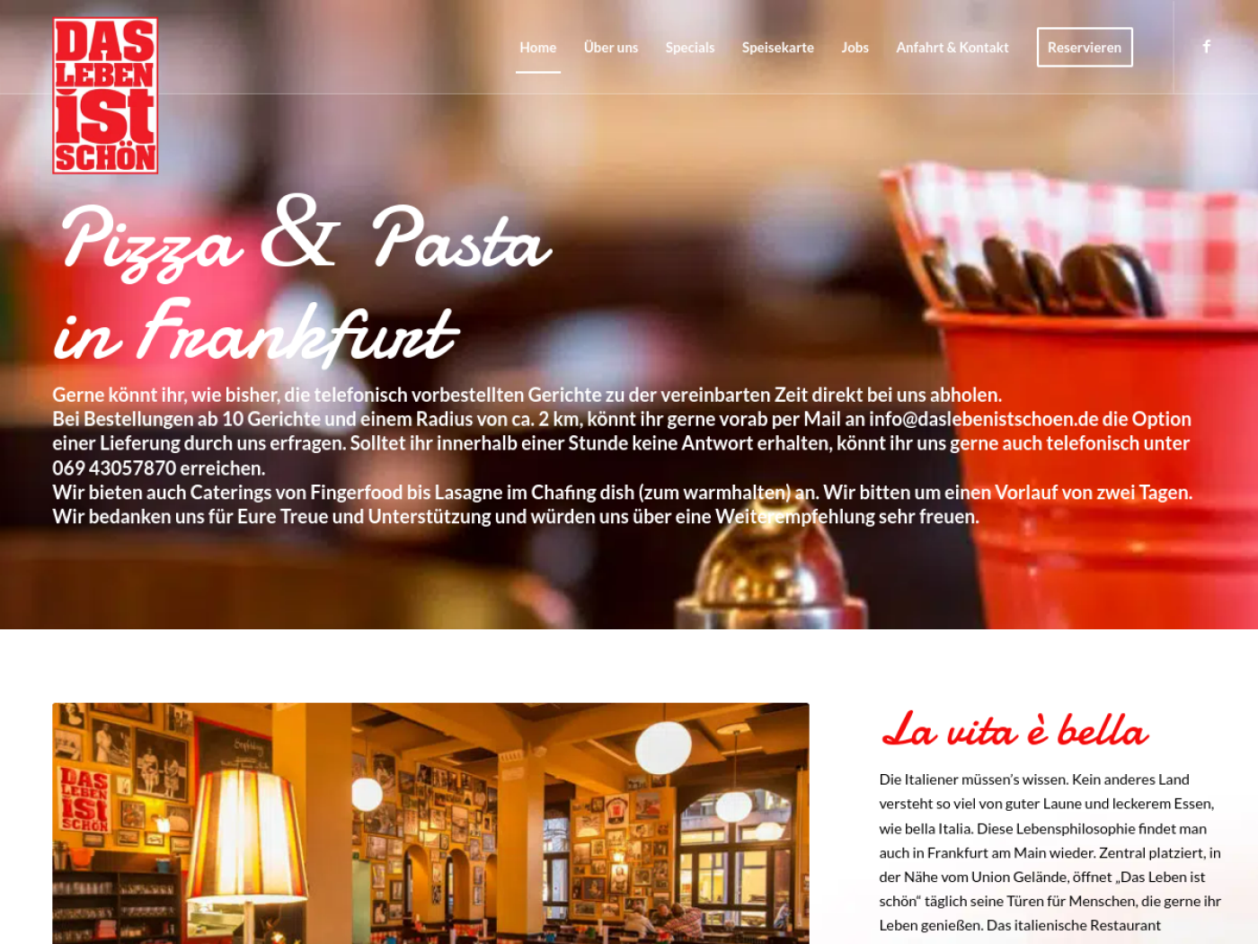 Website-Screenshot von Das Leben ist schön