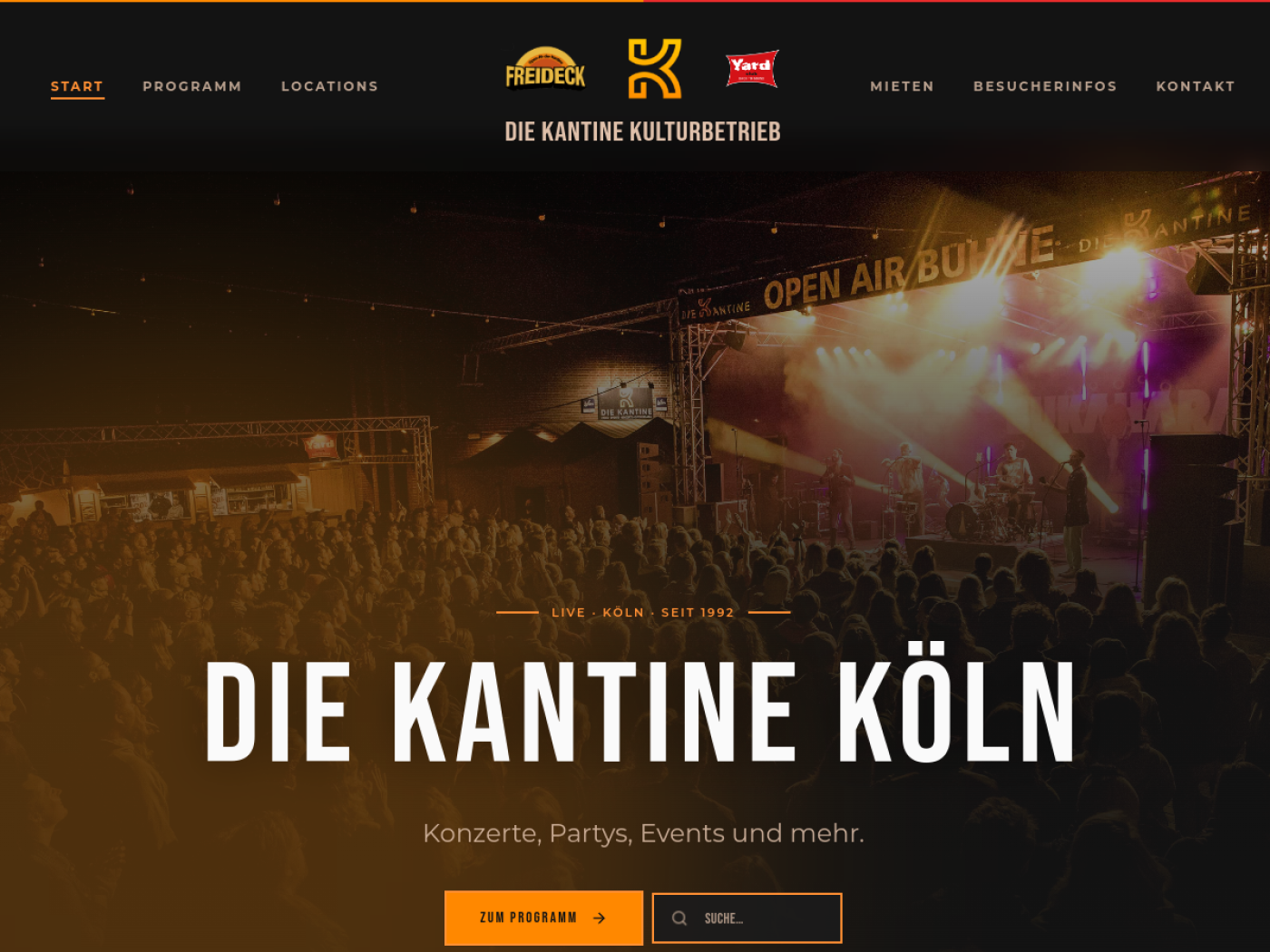 Website-Screenshot von Die Kantine