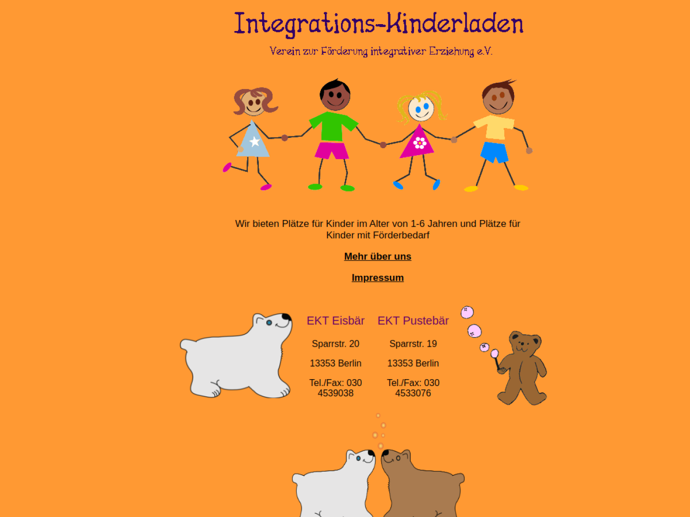 Website-Screenshot von EKT Eisbär