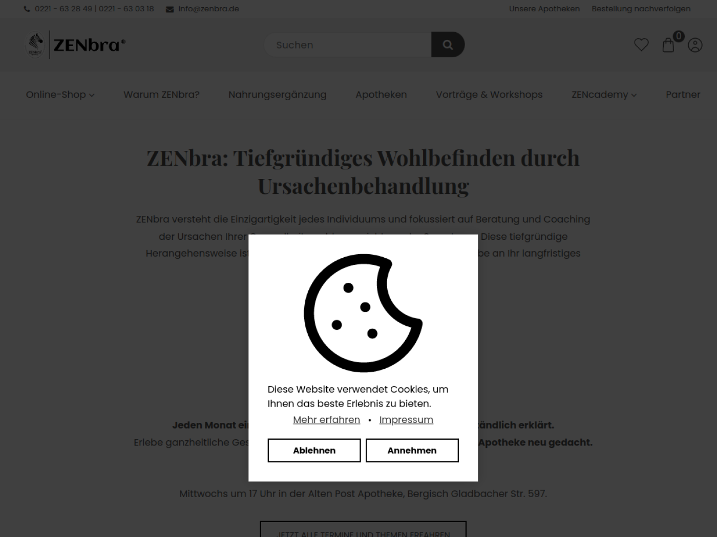 Website-Screenshot von Ilsen-Apotheke