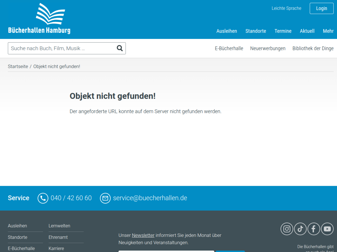 Website-Screenshot von Kinderbibliothek