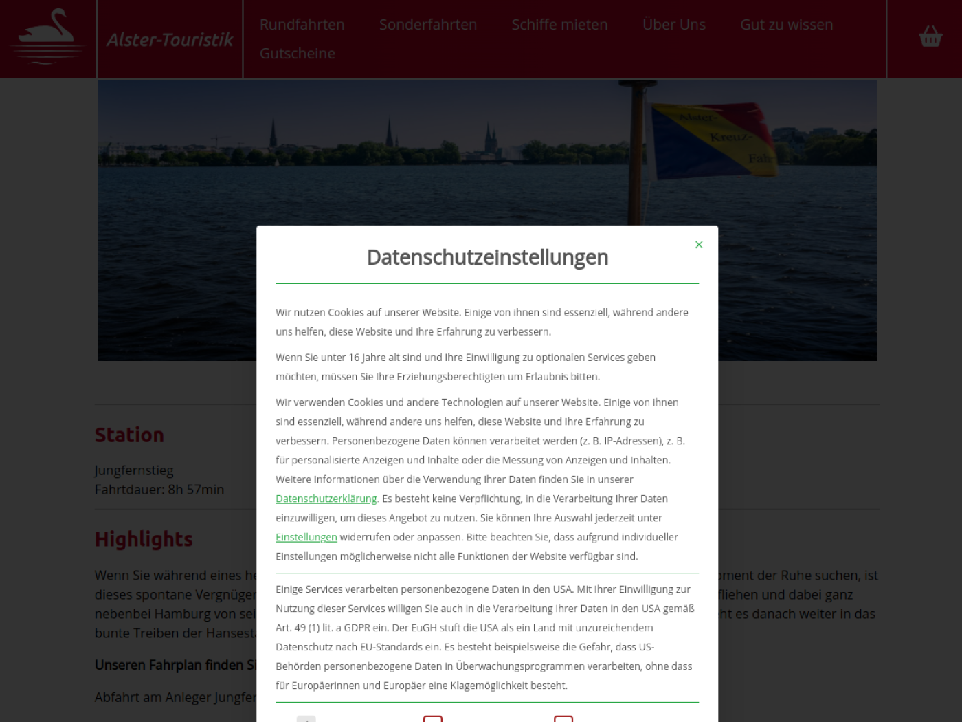 Website-Screenshot von Krugkoppelbrücke
