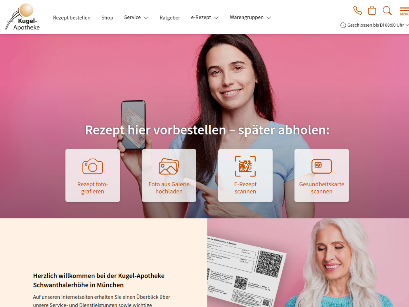 Website-Screenshot von Kugelapotheke
