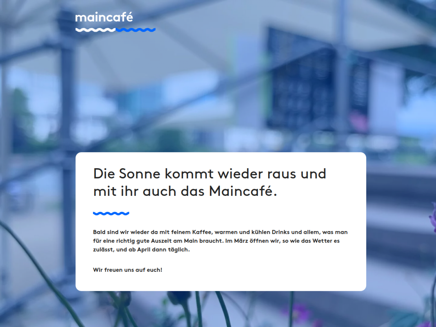 Website-Screenshot von Maincafé