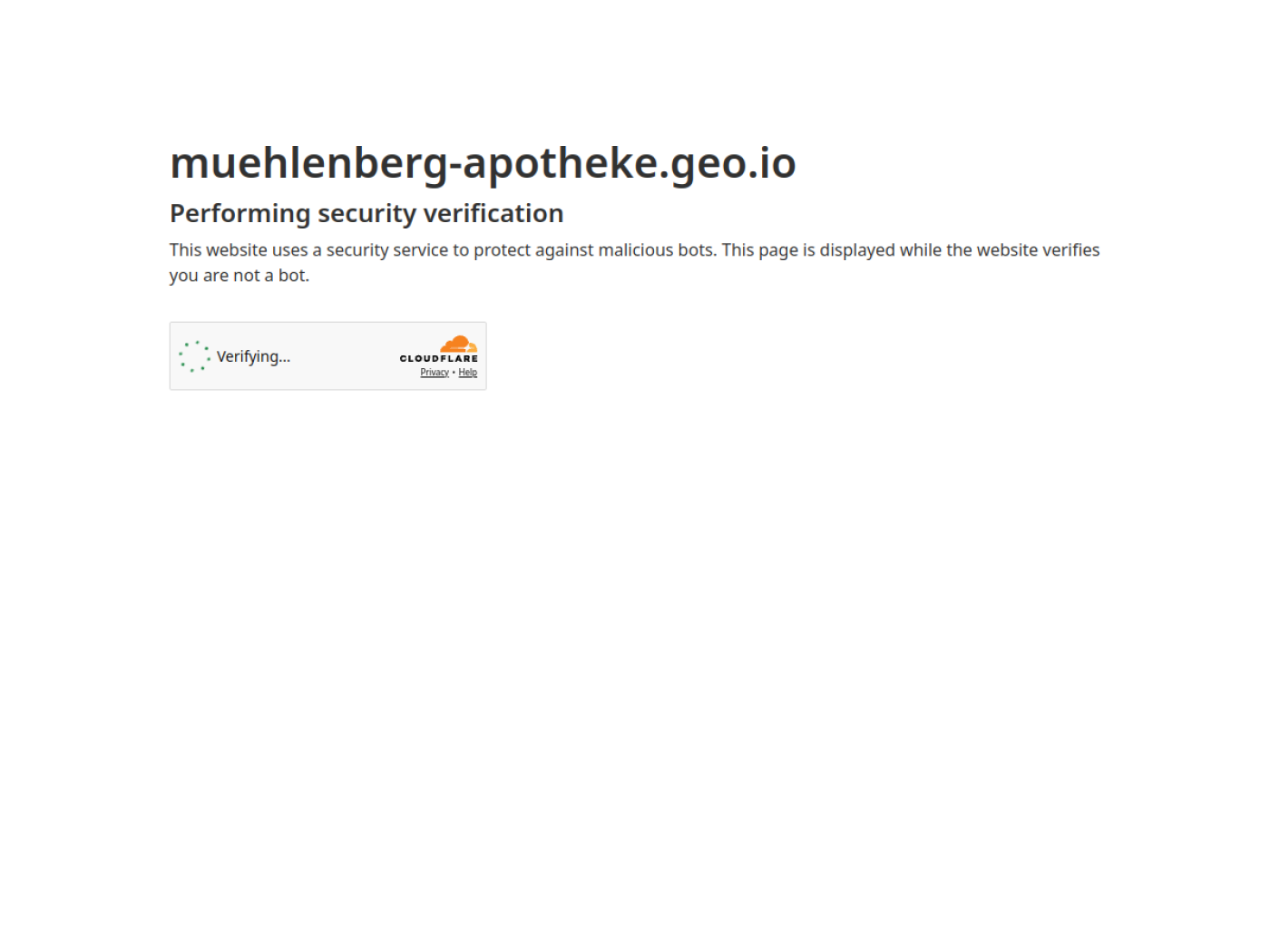 Website-Screenshot von Mühlenberg-Apotheke