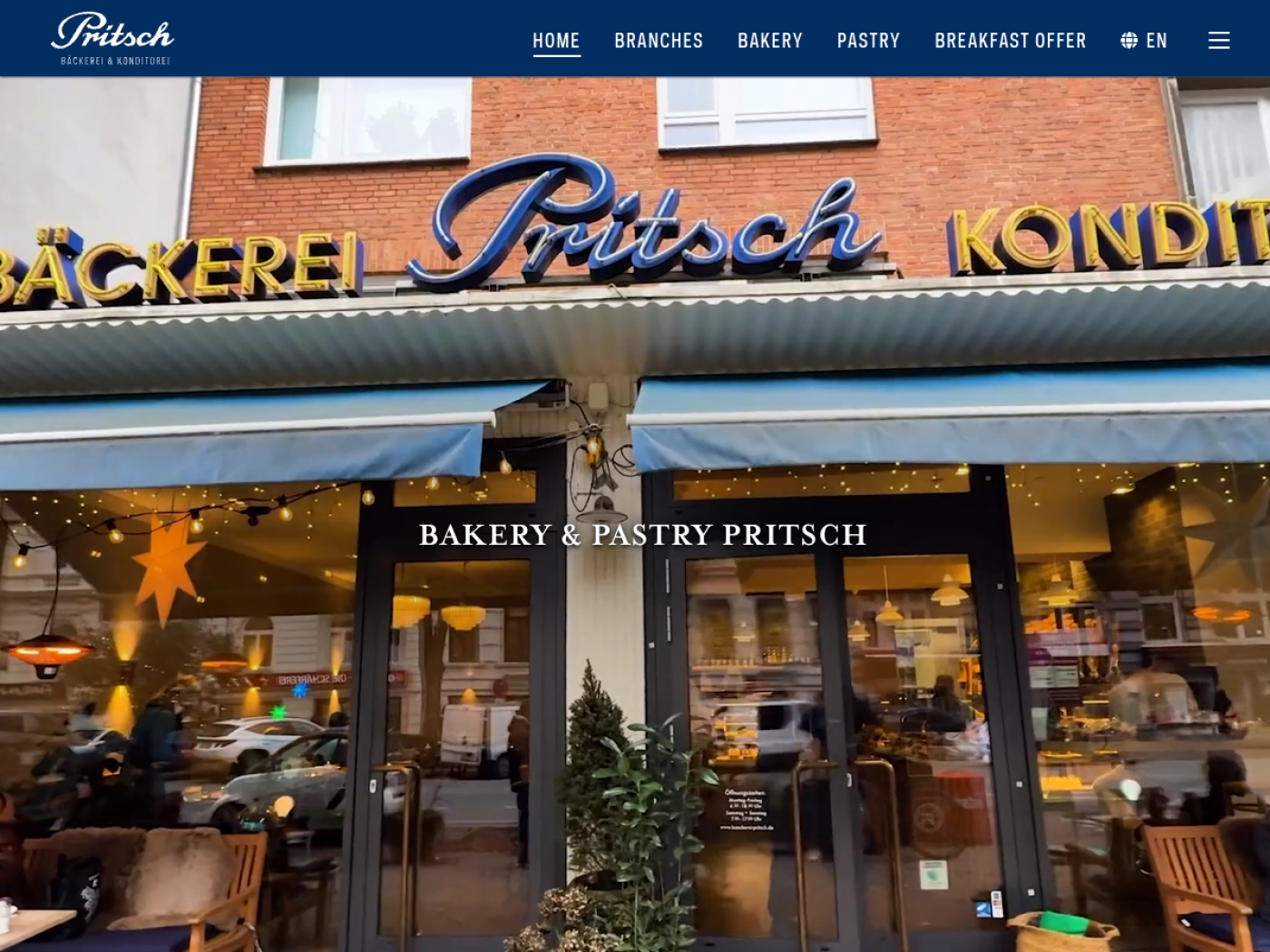 Website-Screenshot von Pritsch