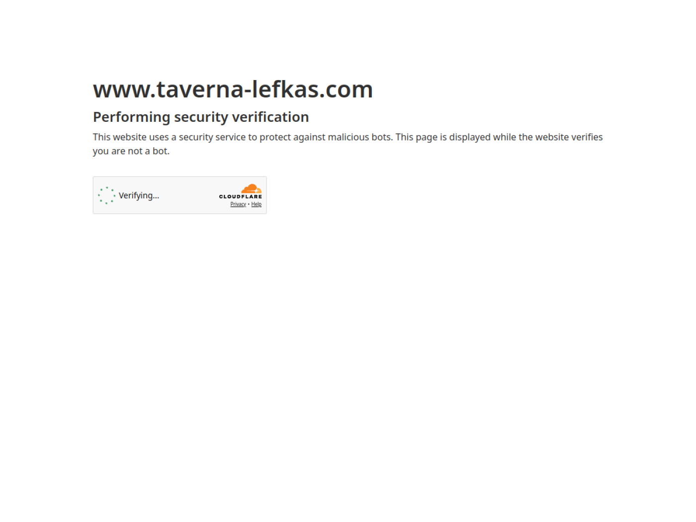 Website-Screenshot von Taverna Lefkas