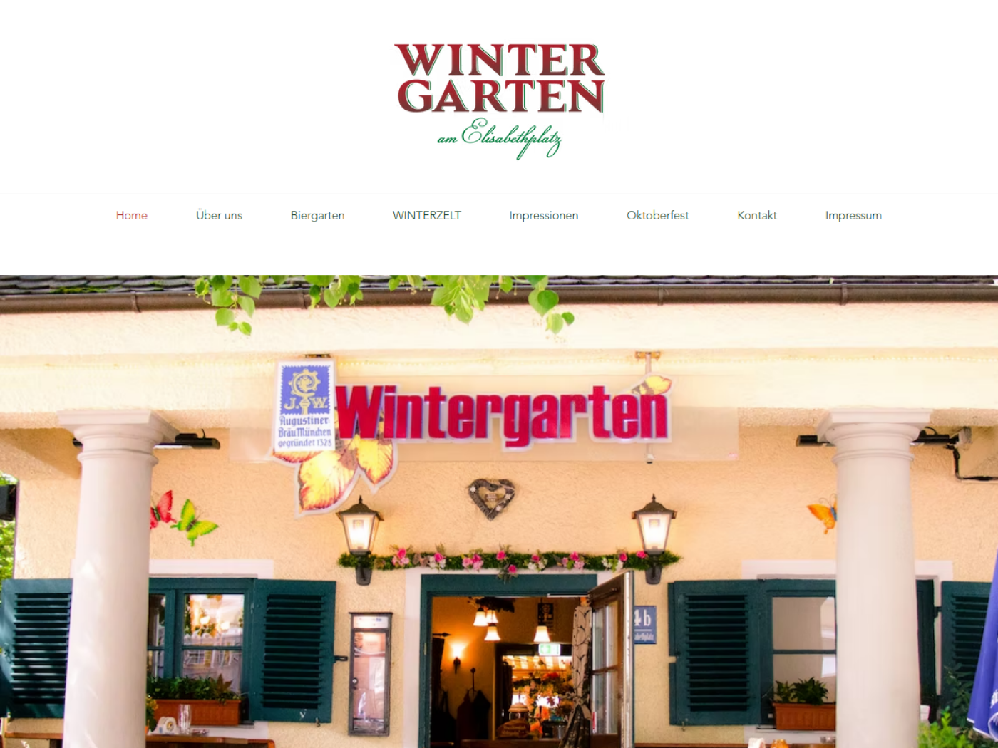 Website-Screenshot von Wintergarten