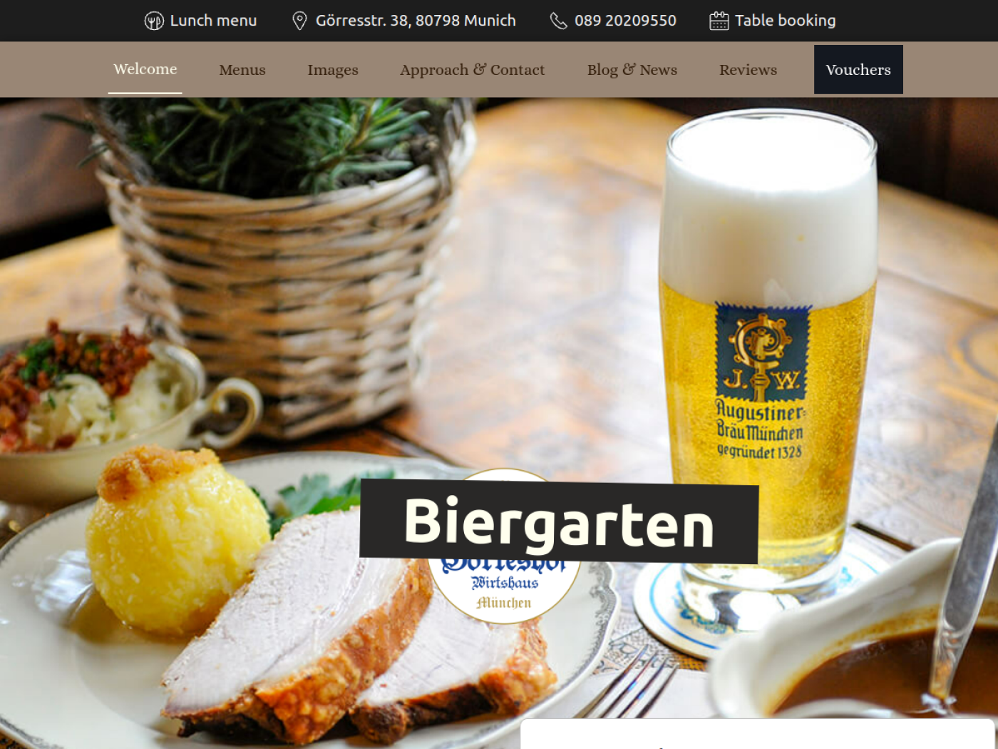 Website-Screenshot von Wirtshaus Görreshof