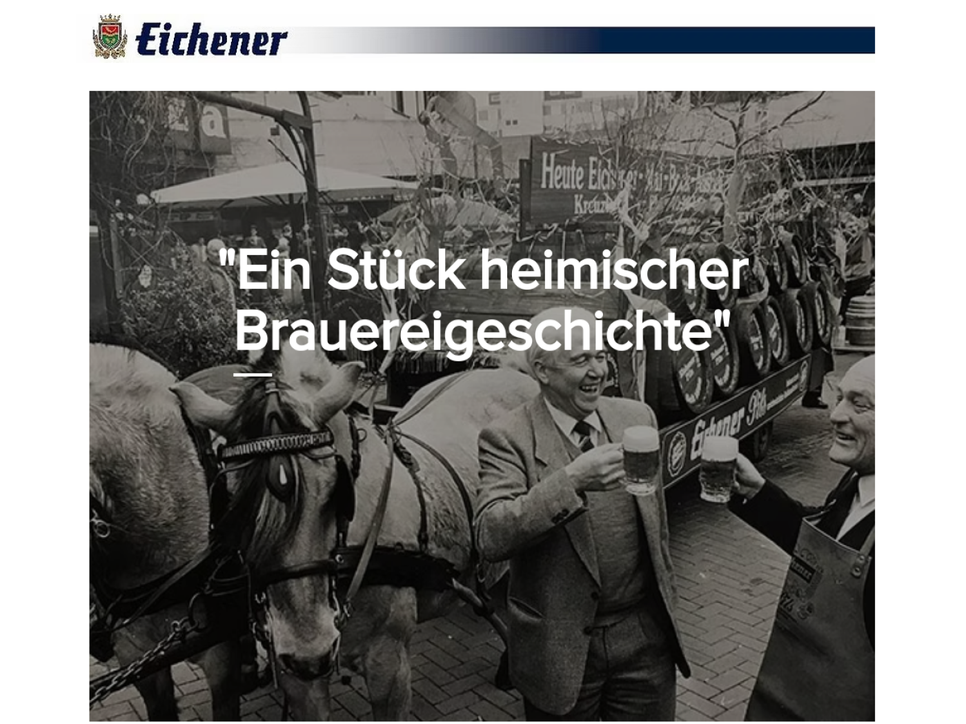 Website-Screenshot von Eichener Brauerei