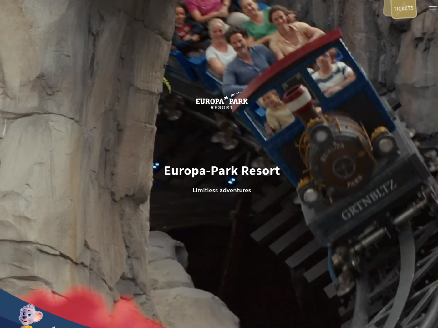 Website-Screenshot von Europa-Park