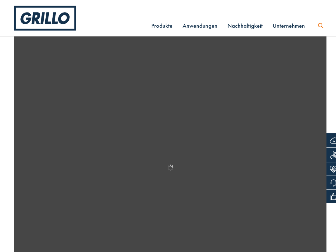Website-Screenshot von Grillo-Werke