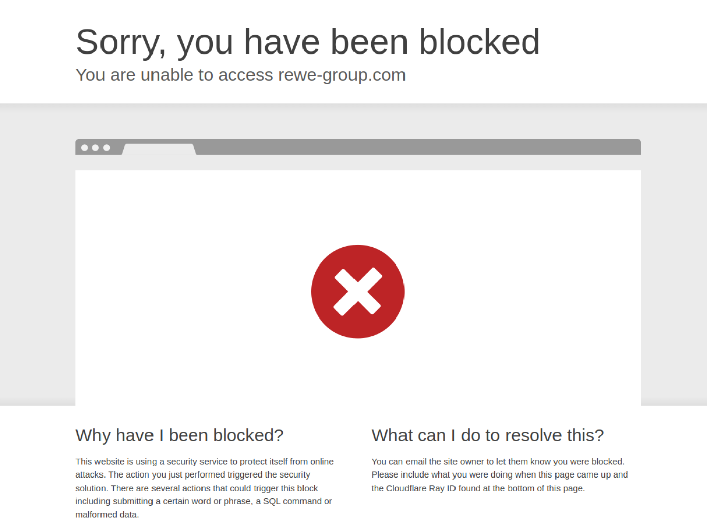 Website-Screenshot von REWE Group